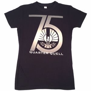 Hunger Quell Quarter 75th  T-Shirt Med Black New